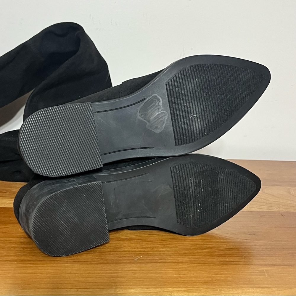 Steve Madden Women's Jody Thigh High Black Faux Suede Boots Size‎ 7 M - Picture 7 of 8